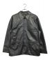 SUBCIETY（サブサエティ）の古着「LAMB LEATHER CAR COAT」｜ブラック