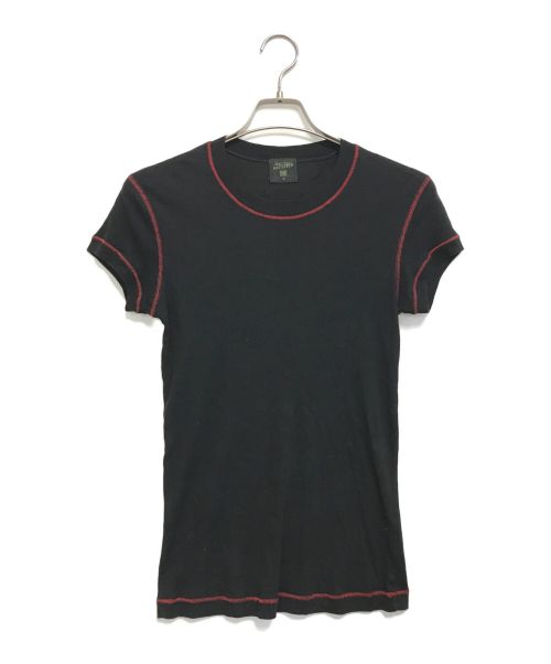 Jean Paul Gaultier homme（ジャンポールゴルチェオム）Jean Paul Gaultier homme (ジャンポールゴルチェオム) タイトTシャツ ブラック サイズ:Mの古着・服飾アイテム