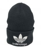 BALENCIAGA×adidasバレンシアガ×アディダス）の古着「Logo Beanie」｜ブラック