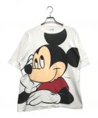 キャラクターTシャツキャラクターTシャツ）の古着「90s MICKY(ミッキー) キャラクターTシャツ」｜ホワイト