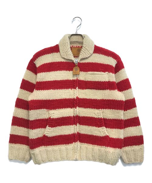 CANADIAN SWEATER（カナディアンセーター）CANADIAN SWEATER (カナディアンセーター) カウチンニットカーディガン レッド サイズ:表記なしの古着・服飾アイテム