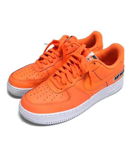 NIKE（ナイキ）NIKE (ナイキ) AIR FORCE 1 07 LV8 JDI LTHR オレンジ サイズ:US8.5/UK7.5/EUR42/cm26.5の古着・服飾アイテム