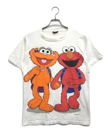 キャラクターTシャツ（キャラクターTシャツ）の古着「90s セサミストリート Tシャツ」｜ホワイト