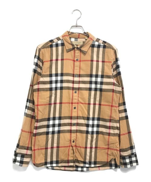 BURBERRY LONDON（バーバリーロンドン）BURBERRY LONDON (バーバリーロンドン) チェックシャツ ベージュ サイズ:Lの古着・服飾アイテム