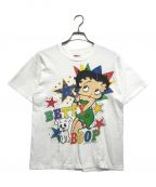 キャラクターTシャツキャラクターTシャツ）の古着「90s BETTY BOOP(ベティ―・ブープ) キャラクターTシャツ」｜ホワイト