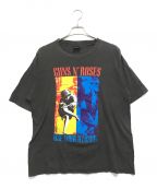 バンドTシャツバンドTシャツ）の古着「90s GUNS-N-ROSES(ガンズ・アンド・ローゼズ) バンドTシャツ」｜ブラック