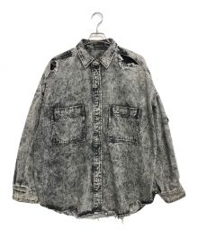 MAISON SPECIAL（メゾンスペシャル）の古着「Denim Oversized Shirt」｜グレー