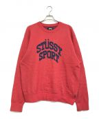 stussyステューシー）の古着「ニット」｜レッド