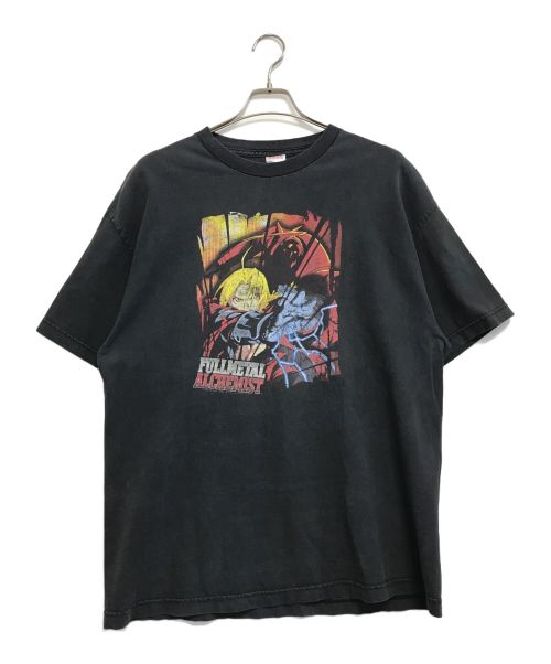 アニメTシャツ（アニメTシャツ）アニメTシャツ (アニメTシャツ) 00s 鋼の錬金術師(ハガネノレンキンジュツシ) アニメTシャツ ブラック サイズ:XLの古着・服飾アイテム