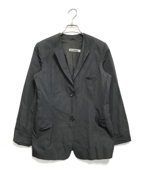 JIL SANDER（ジルサンダー）JIL SANDER (ジルサンダー) ノーカラージャケット ブラック サイズ:38の古着・服飾アイテム