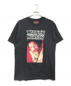 バンドTシャツバンドTシャツ）の古着「90s MARILYN MANSON(マリリン・マンソン) バンドTシャツ」｜ブラック