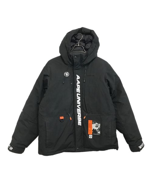 Aape BY A BATHING APE（エーエイプ バイ アベイシングエイプ）Aape BY A BATHING APE (エーエイプ バイ アベイシングエイプ) ダウンジャケット ブラック サイズ:Mの古着・服飾アイテム