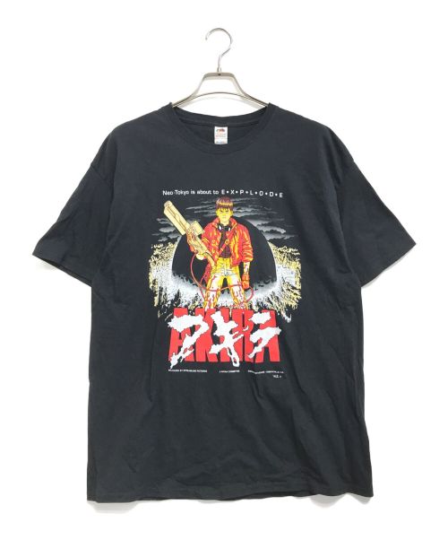 アニメーションTシャツ（アニメーションTシャツ）アニメーションTシャツ (アニメーションTシャツ) AKIRA(アキラ) アニメTシャツ ブラック サイズ:XLの古着・服飾アイテム