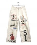 WESTOVERALLSウエストオーバーオールズ）の古着「AYD×WOA MEMORIAL TROUSERS」｜アイボリー