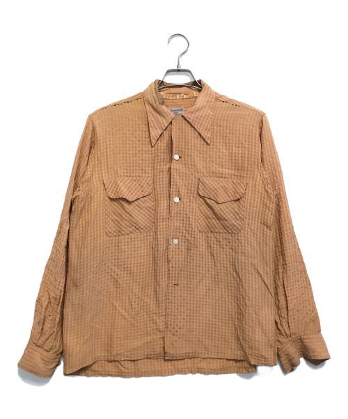 colebrooke（コールブルック）colebrooke (コールブルック) チェックシャツ オレンジ サイズ:MEDIUM 15・15 1/2の古着・服飾アイテム