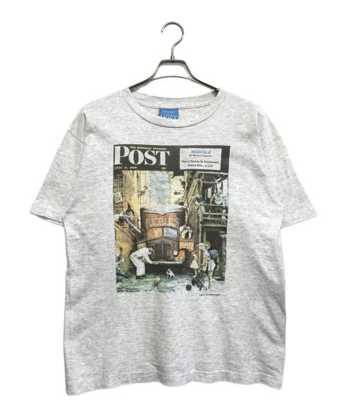 POST（ポスト）POST (ポスト) アートtシャツ グレー サイズ:Mの古着・服飾アイテム