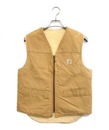 CarHartt（カーハート）の古着「裏ボアダックベスト」｜カーキ