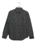 RRL（ダブルアールエル）の古着「COTTON LINEN SATEEN WORK SHIRT」｜ブラック