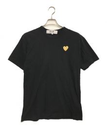 PLAY COMME des GARCONS（プレイ コムデギャルソン）の古着「ハート ワッペン クルーネックTシャツ」｜ブラック