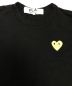 中古・古着 PLAY COMME des GARCONS (プレイ コムデギャルソン) ハート ワッペン クルーネックTシャツ ブラック サイズ:XL：9000円