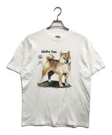 Hanes（ヘインズ）の古着「アニマルプリントtシャツ」｜ホワイト