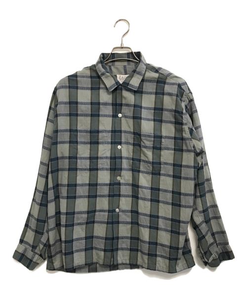 VINTAGE（ヴィンテージ）VINTAGE (ヴィンテージ) チェックシャツ グレー サイズ:XLの古着・服飾アイテム