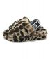 UGG (アグ) W FLUFF YEAH SLIDE LEOPARD ブラウン サイズ:USA6/UK4/EU37/JP23：10000円