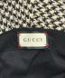 中古・古着 GUCCI (グッチ) 千鳥格子バケットハット ブラック×ホワイト サイズ:M：30000円