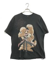 キャラクターTシャツ（キャラクターTシャツ）の古着「00s NARUTO(ナルト) アニメtシャツ」｜ブラック