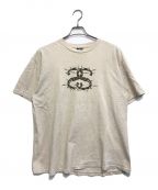 stussyステューシー）の古着「SSロゴTシャツ」｜ベージュ