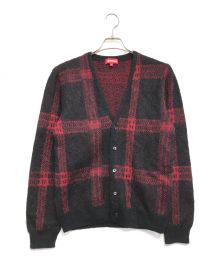 SUPREME（シュプリーム）の古着「Plaid Mohair Cardigan」｜レッド