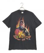 オールドスポーツTシャツオールドスポーツｔシャツ）の古着「90s WWF(ワールド・レスリング・フェデレーション) オールドスポーツｔシャツ」｜ブラック