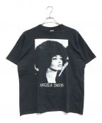 アーティストTシャツアーティストTシャツ）の古着「90s angela davis(アンジェラ・デイヴィス) Tシャツ」｜ブラック