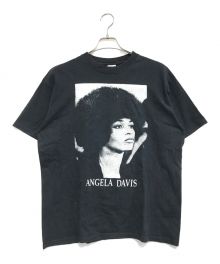 アーティストTシャツ（アーティストTシャツ）の古着「90s angela davis(アンジェラ・デイヴィス) Tシャツ」｜ブラック