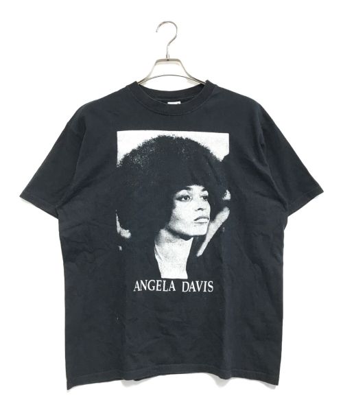 アーティストTシャツ（アーティストTシャツ）アーティストTシャツ (アーティストTシャツ) 90s angela davis(アンジェラ・デイヴィス) Tシャツ ブラック サイズ:Lの古着・服飾アイテム