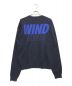 WIND AND SEA (ウィンド アンド シー) シルク混ロゴニット ネイビー サイズ:XL：18000円