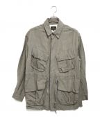 EGO TRIPPINGエゴ トリッピング）の古着「LINEN AIRBORNE JACKET」｜ベージュ