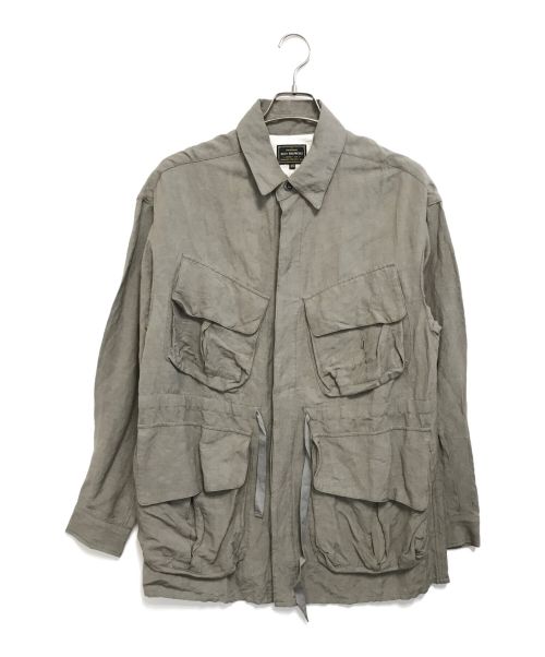 EGO TRIPPING（エゴ トリッピング）EGO TRIPPING (エゴ トリッピング) LINEN AIRBORNE JACKET ベージュ サイズ:46の古着・服飾アイテム