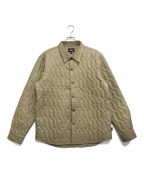 stussyステューシー）の古着「Quilted Insulated Shirt」｜ベージュ