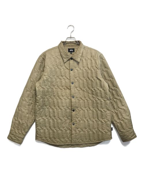 stussy（ステューシー）stussy (ステューシー) Quilted Insulated Shirt ベージュ サイズ:Mの古着・服飾アイテム