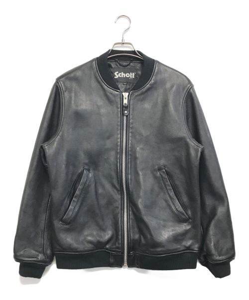 Schott（ショット）Schott (ショット) LEATHERBOWERYJACKET ブラック サイズ:Mの古着・服飾アイテム