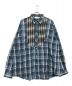 el conductorH（コンダクター）の古着「Combination Check Flannel Shirt」｜ブルー