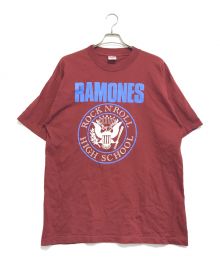 バンドTシャツ（バンドTシャツ）の古着「90's ramones(ラモーンズ) バンドTシャツ」｜レッド