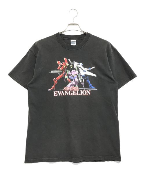 アニメーションTシャツ（アニメーションTシャツ）アニメーションTシャツ (アニメーションTシャツ) エヴァンゲリオン アニメTシャツ ブラック サイズ:表記なしの古着・服飾アイテム