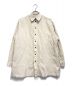 BELPER（ベルパー）の古着「WASHED LINEN SHIRT」｜アイボリー