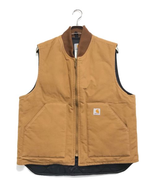 CarHartt（カーハート）CarHartt (カーハート) ダックベスト ブラウン サイズ:Large-Regularの古着・服飾アイテム