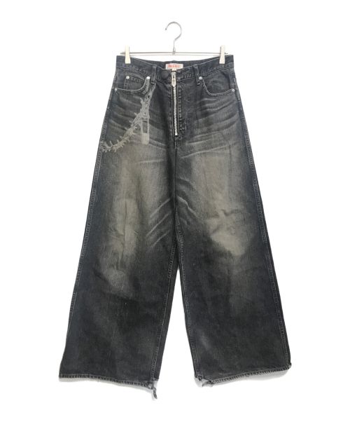 masu（エムエーエスユー）masu (エムエーエスユー) MASUBOYS BAGGY JEANS ブラック サイズ:46の古着・服飾アイテム