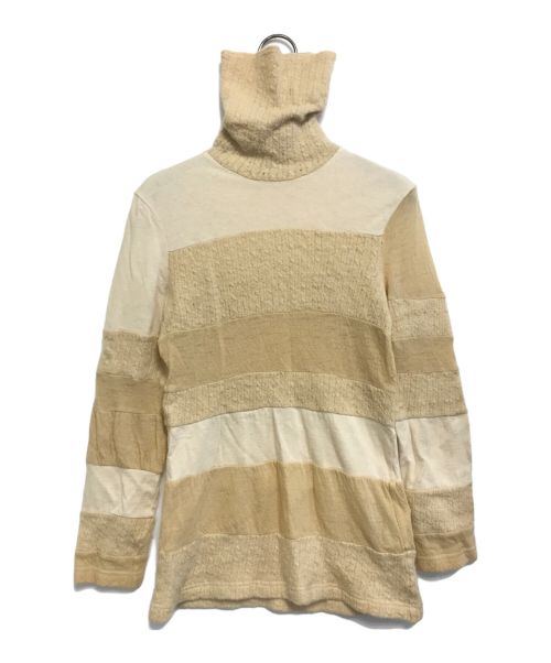 tricot COMME des GARCONS（トリココムデギャルソン）tricot COMME des GARCONS (トリココムデギャルソン) 切替ハイネックニット ベージュ サイズ:表記なしの古着・服飾アイテム