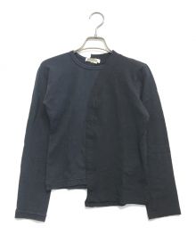 COMME des GARCONS（コムデギャルソン）の古着「ニットドッキングカットソー」｜ブラック