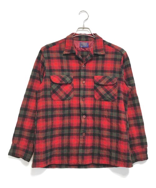 PENDLETON（ペンドルトン）PENDLETON (ペンドルトン) 60’sボードシャツ レッド サイズ:Lの古着・服飾アイテム